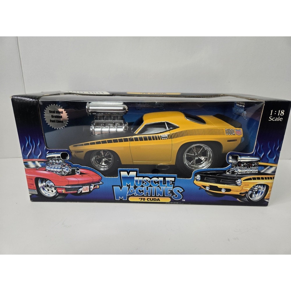 Muscle Machines '70 Cuda 1:18 scale model car New